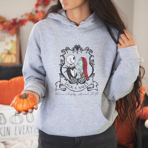 Jack and Sally Halloween Hoodie - Trendznmore
