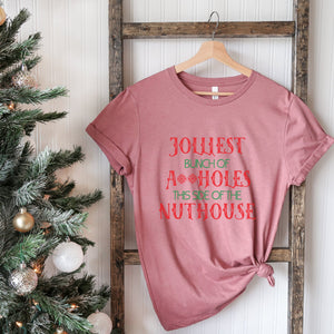 Jolliest Aholes Christmas T-shirt - Trendznmore