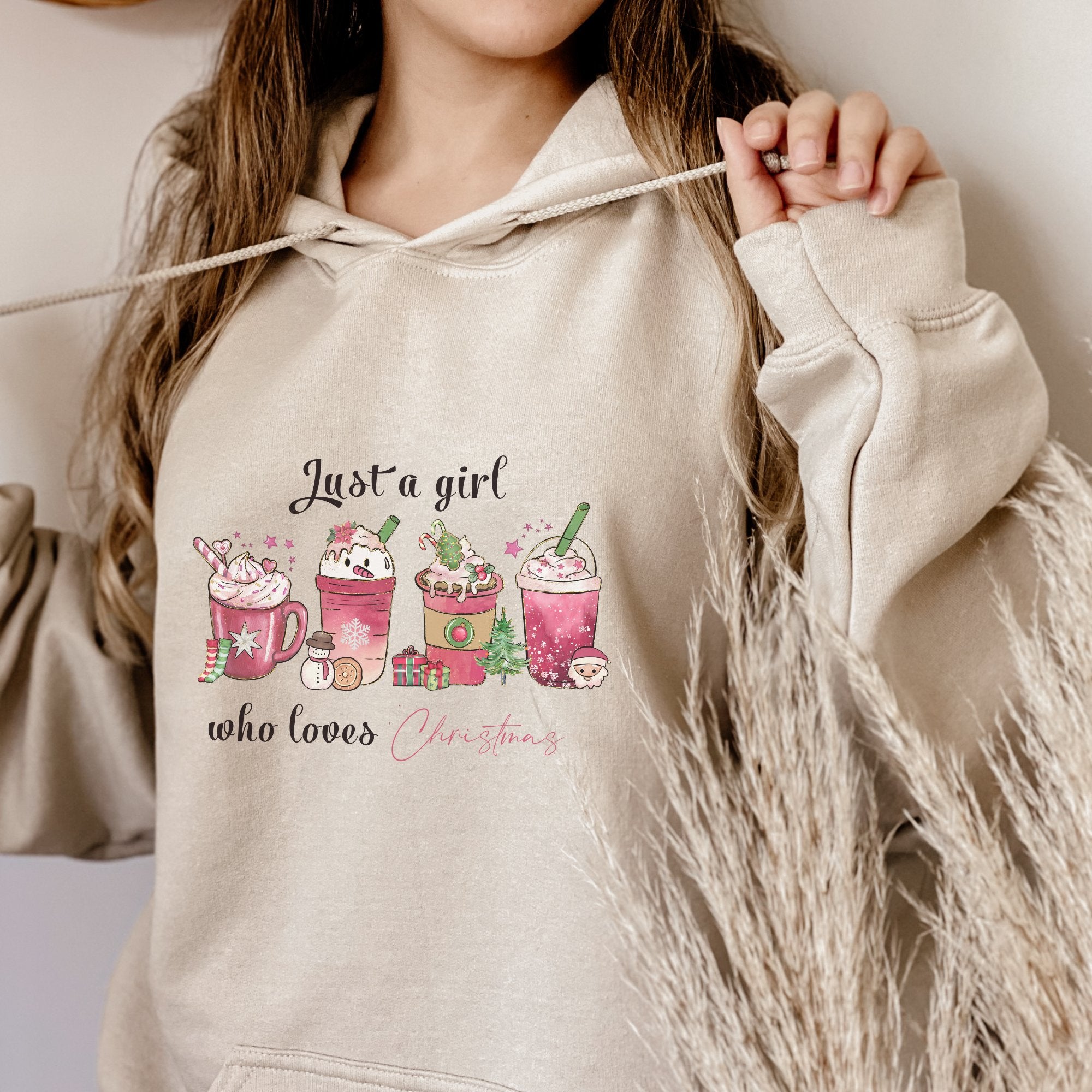 Just a Girl who loves Christmas hoodie - Trendznmore