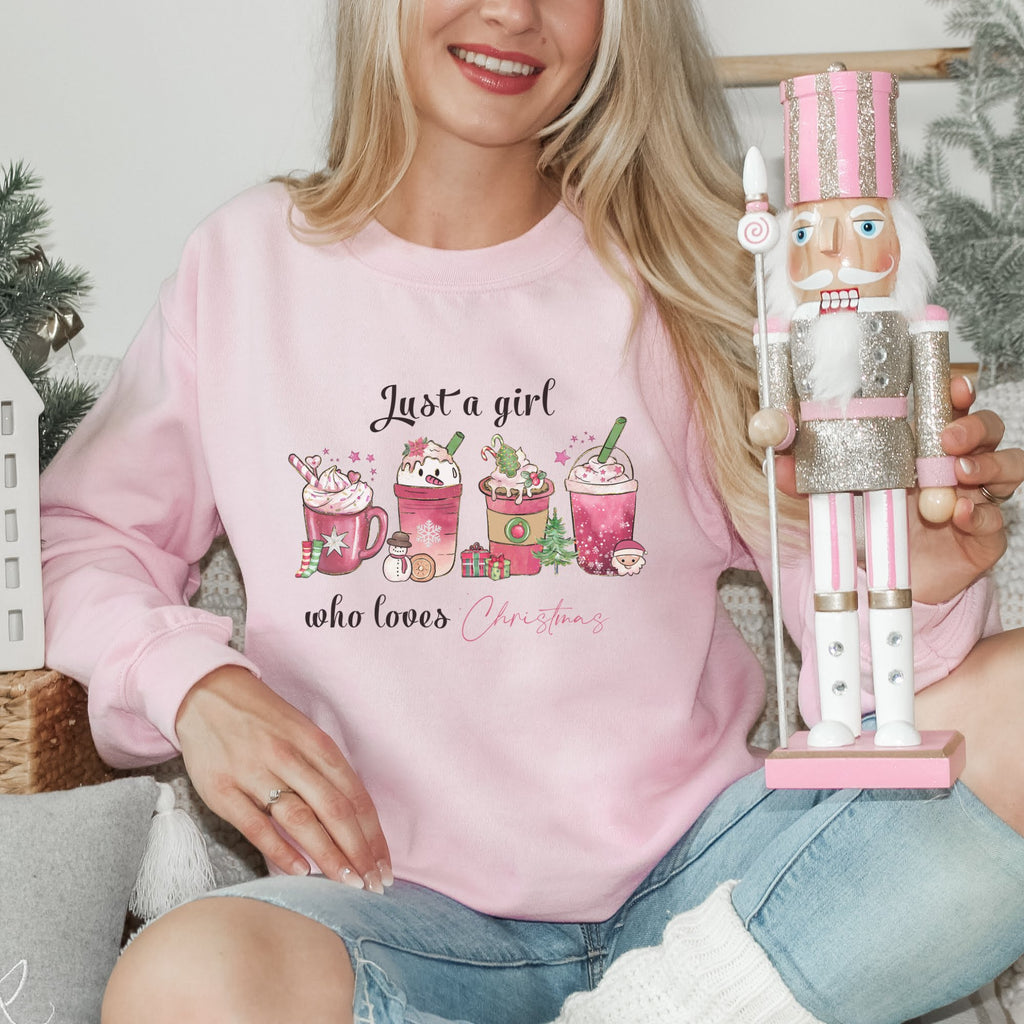 Just a Girl who loves Christmas Sweatshirt - Trendznmore