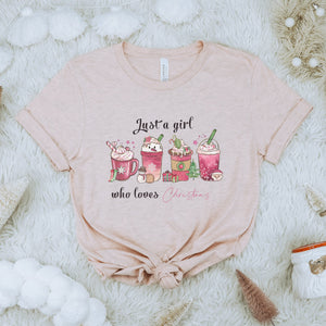 Just a Girl who loves Christmas T-shirt - Trendznmore