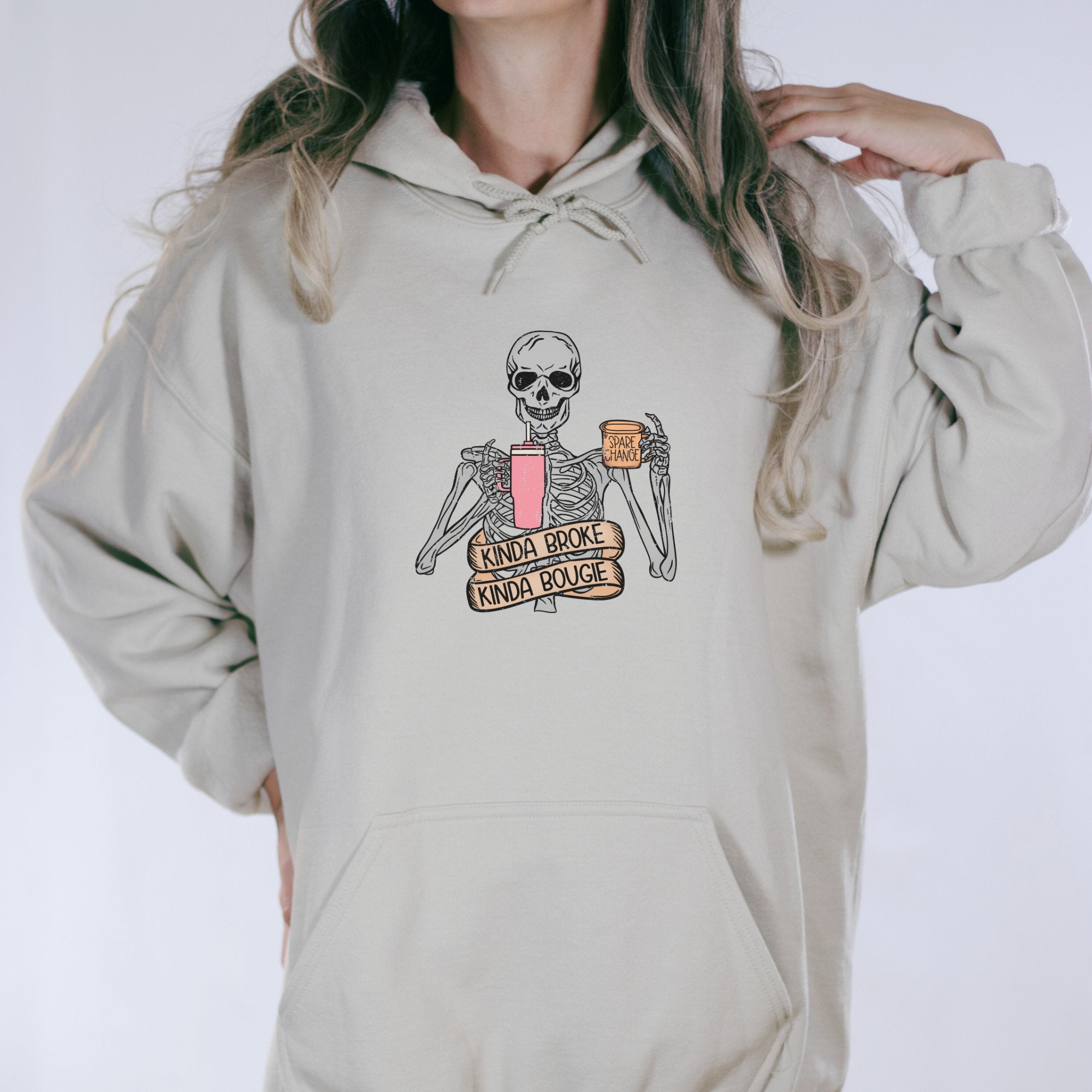 Kinda Broke Kinda Bougie Hoodie - Trendznmore