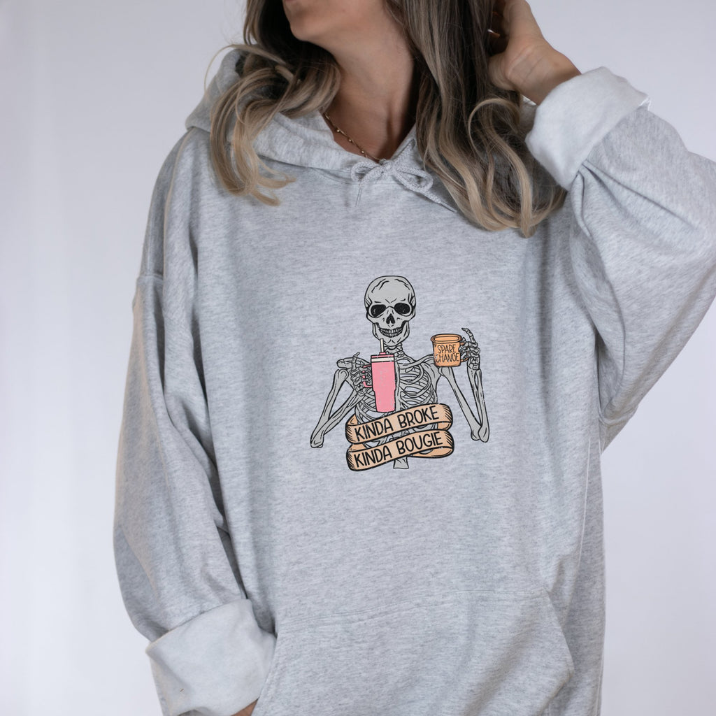 Kinda Broke Kinda Bougie Hoodie - Trendznmore