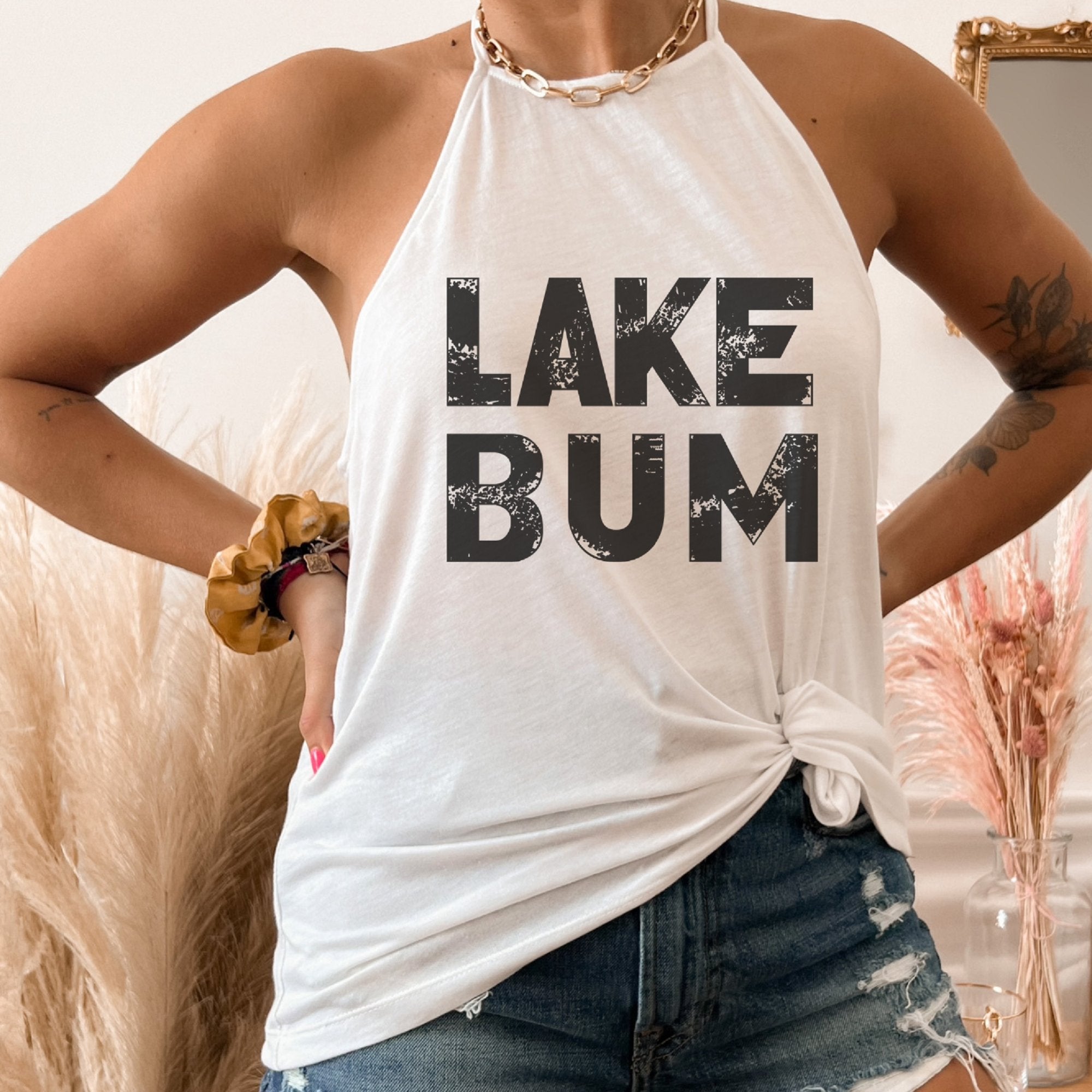 Lake Bum Bella Canvas Flowy Tank Top - Trendznmore