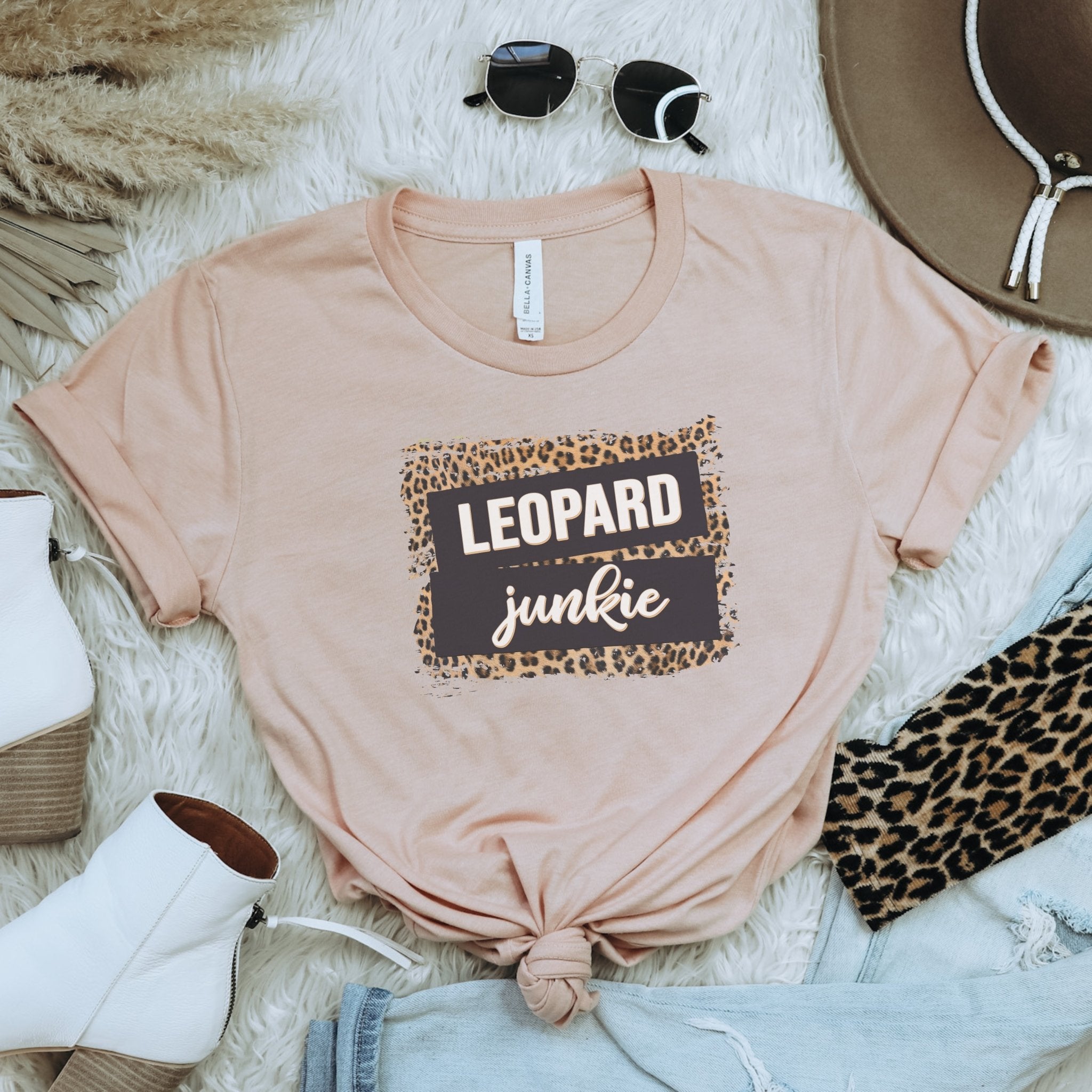 Leopard Junkie Western Graphic T-Shirt - Trendznmore