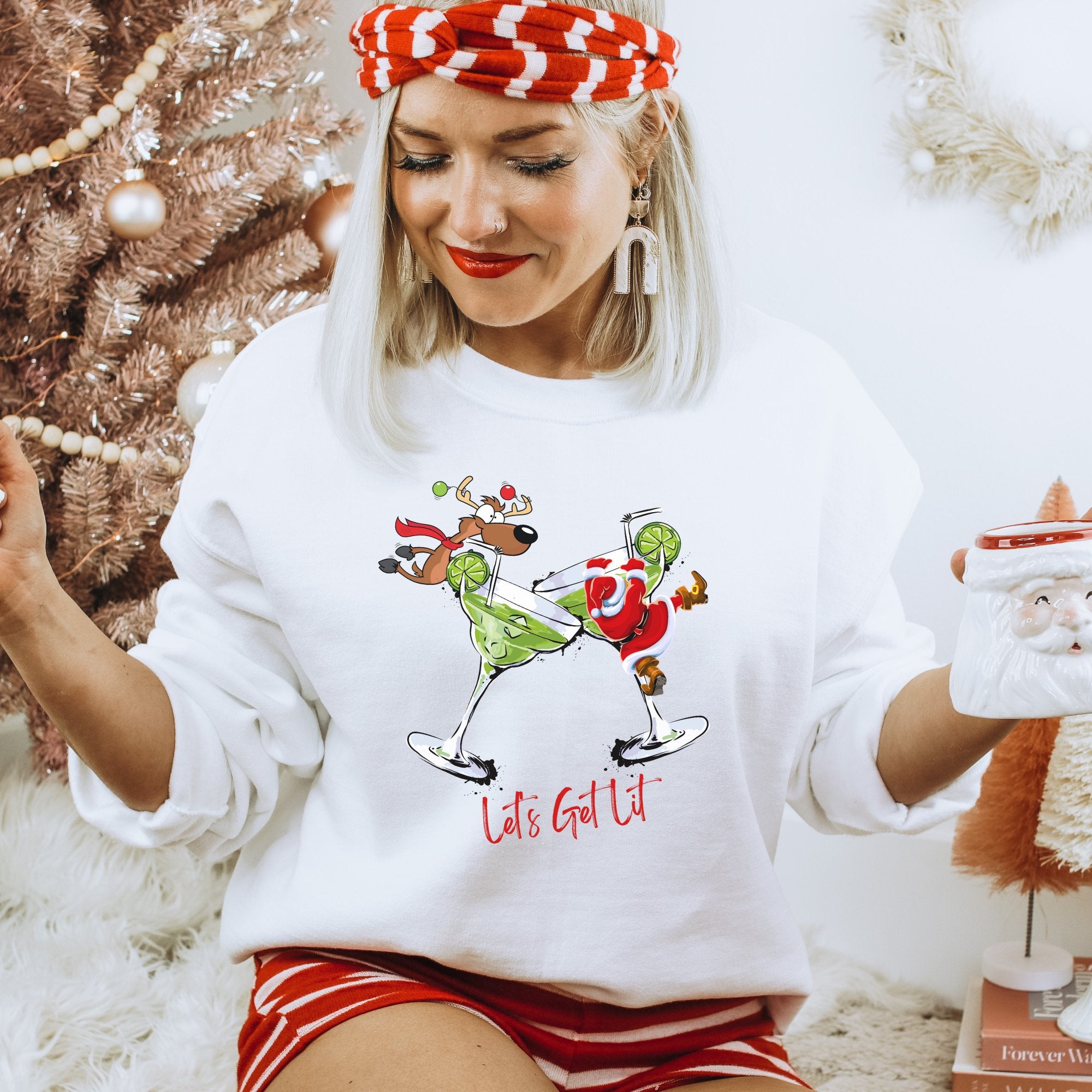 Let's Get Lit Christmas Sweatshirt - Trendznmore