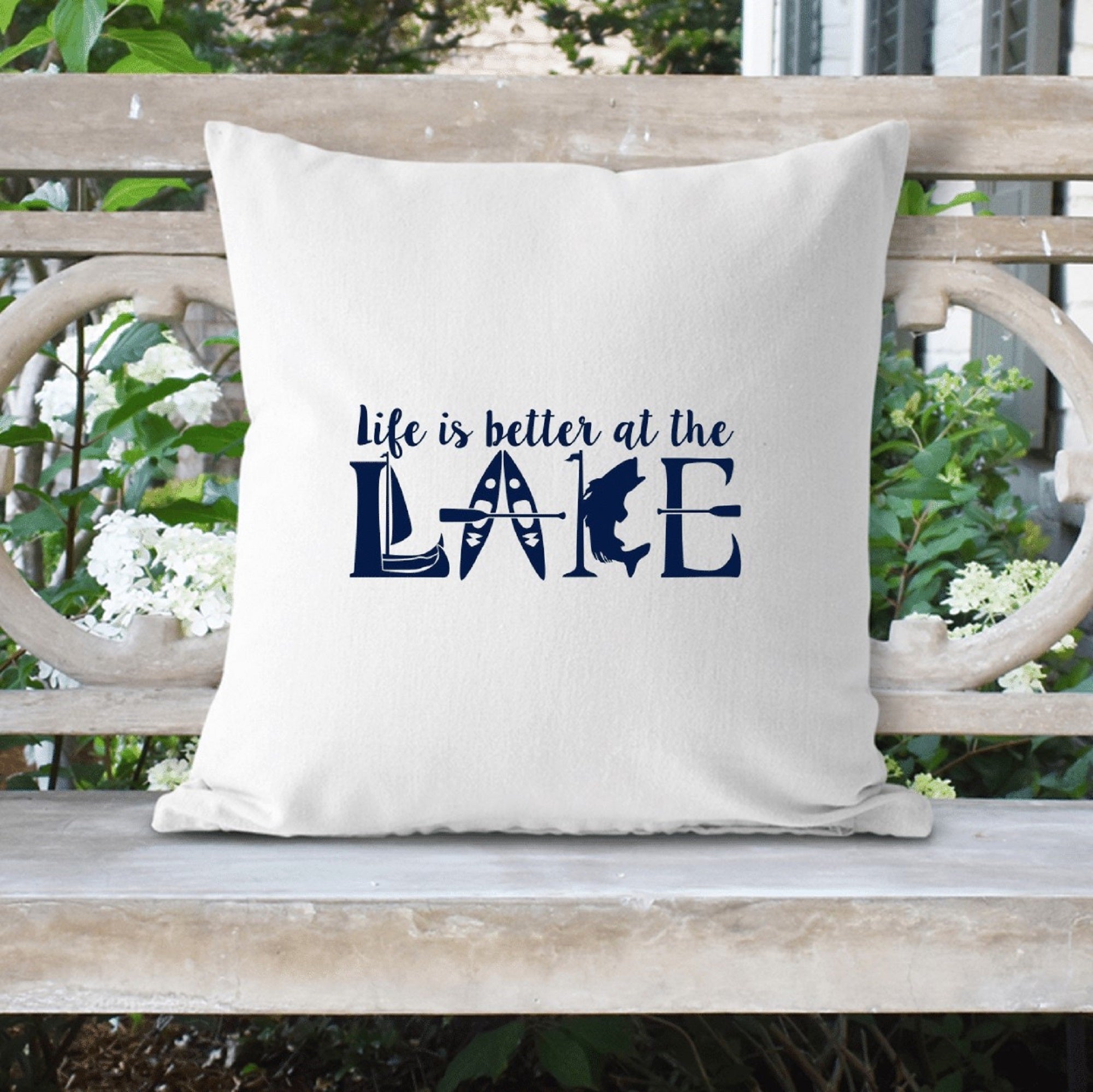Life is Better at the Lake Sublimated Pillow Cover - Trendznmore