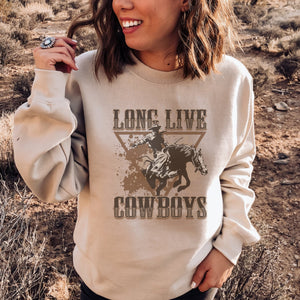 Long Live Cowboys Crewneck Sweatshirt - Trendznmore