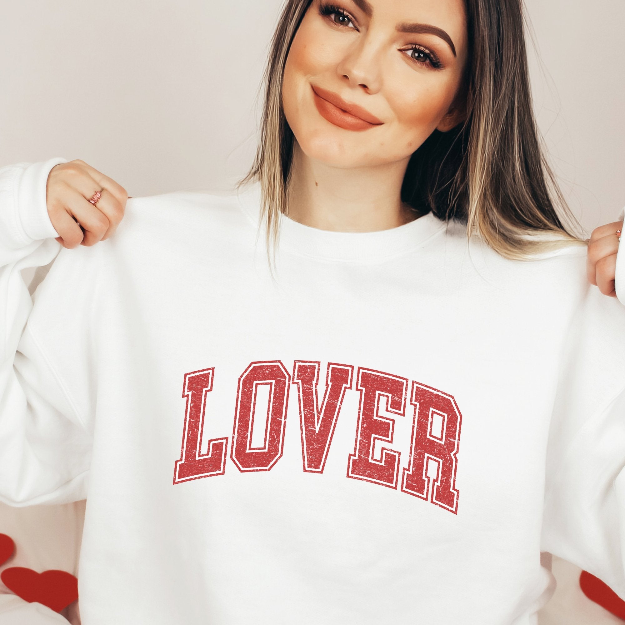 Lover Valentines Graphic Sweatshirt - Trendznmore