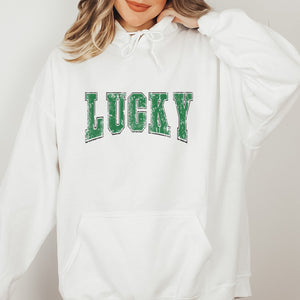 Lucky Distressed St. Patrick's Day Hoodie - Trendznmore