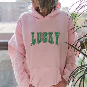 Lucky Distressed St. Patrick's Day Hoodie - Trendznmore