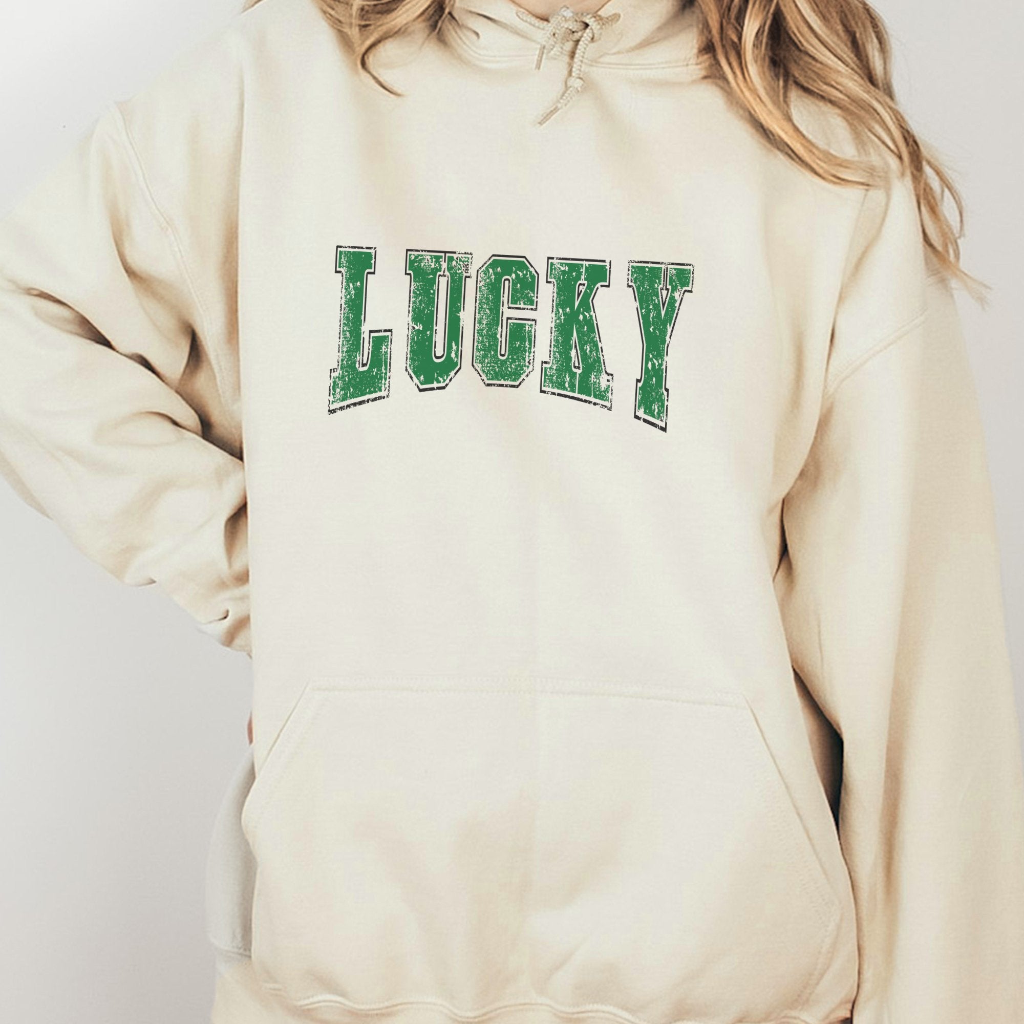 Lucky Distressed St. Patrick's Day Hoodie - Trendznmore