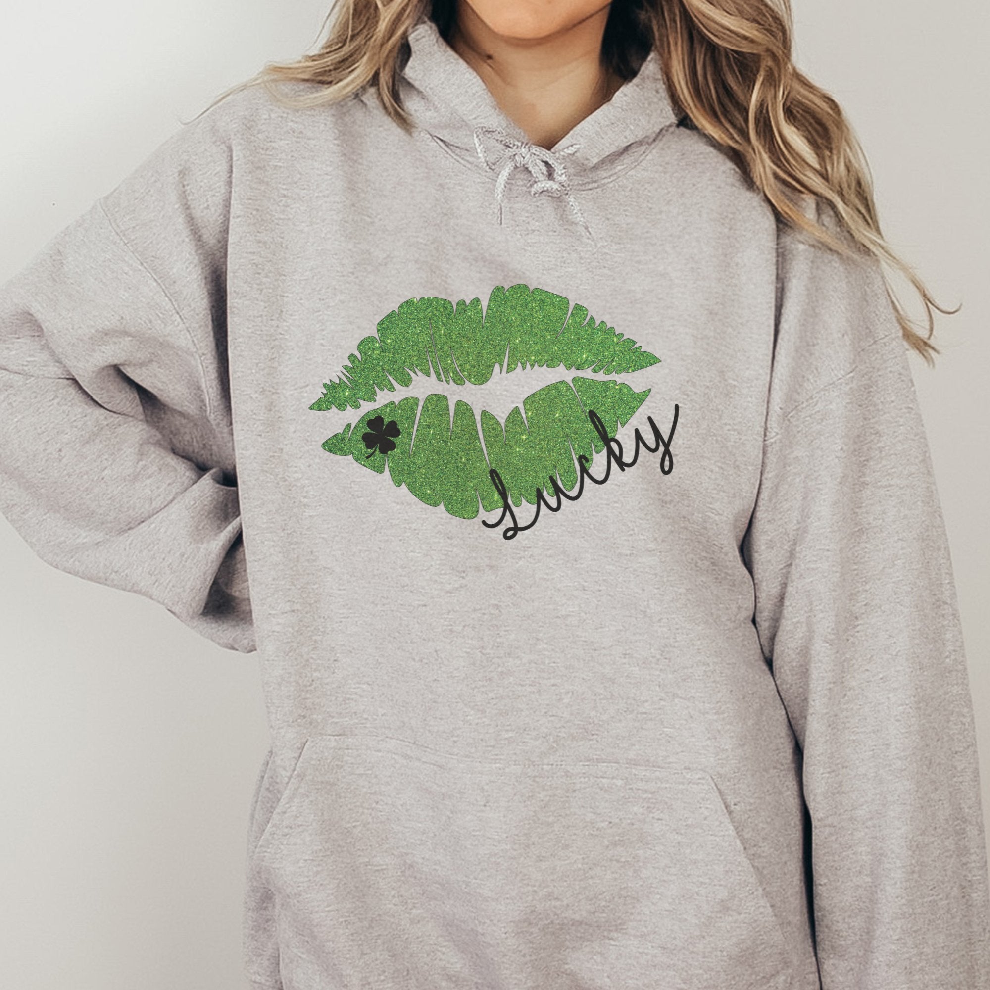 Lucky Lips St. Patrick's Day Hoodie - Trendznmore