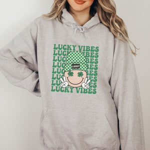 Lucky Smiley Vibes St. Patrick's Day Hoodie - Trendznmore