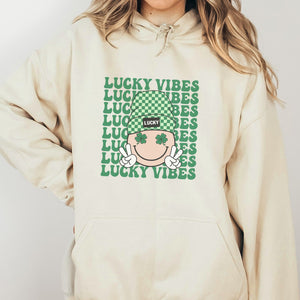 Lucky Smiley Vibes St. Patrick's Day Hoodie - Trendznmore
