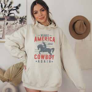 Make America Cowboy Again Western Hoodie - Trendznmore