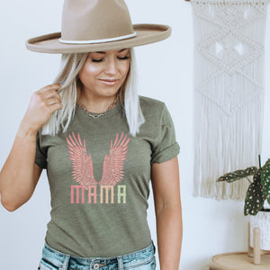 Mama Angel Wings T-Shirt - Trendznmore
