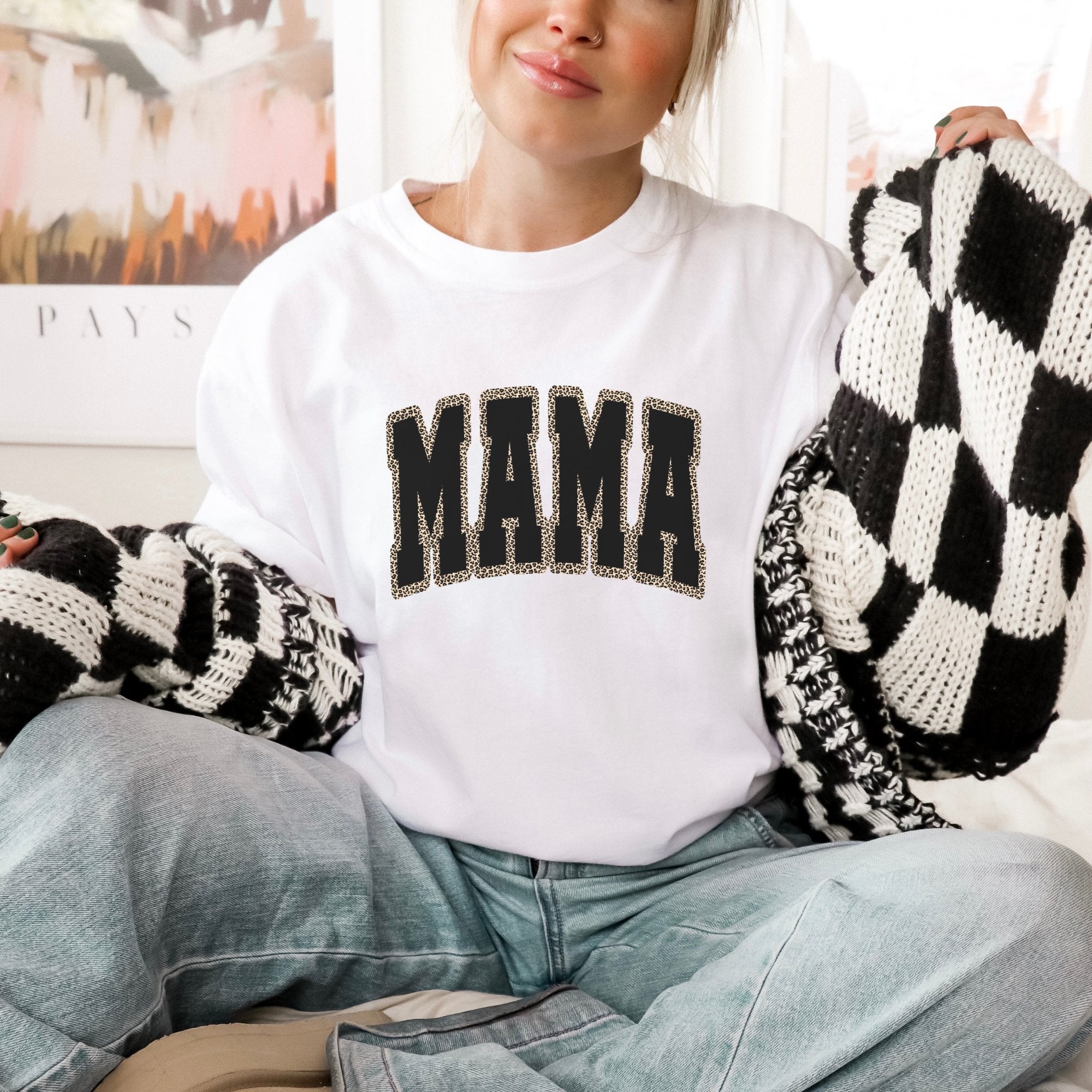 Mama Black w/ Cheetah T-Shirt - Trendznmore