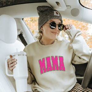 MAMA Pink w/ Cheetah Sweatshirt - Trendznmore