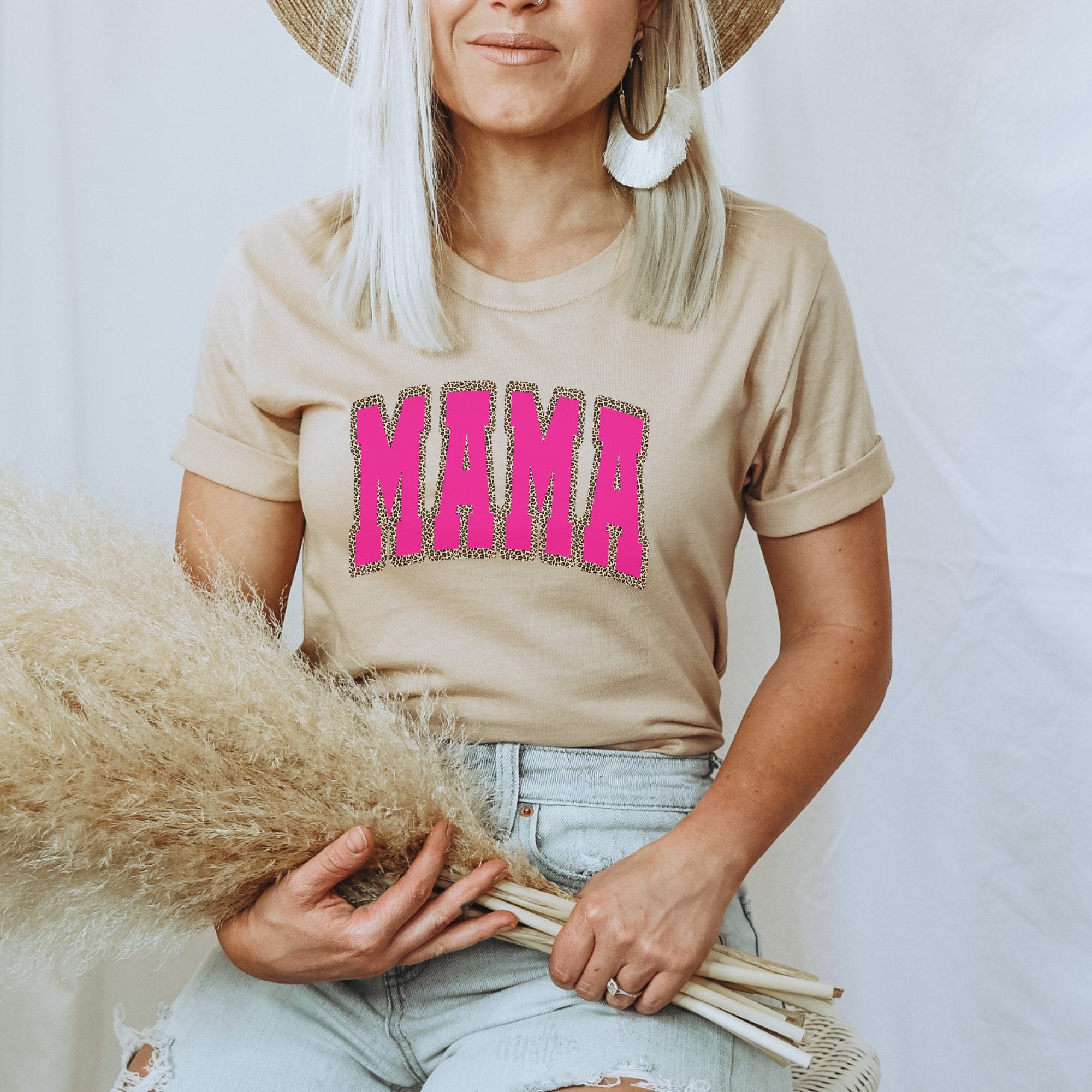 Mama Pink w/ Cheetah T-Shirt - Trendznmore