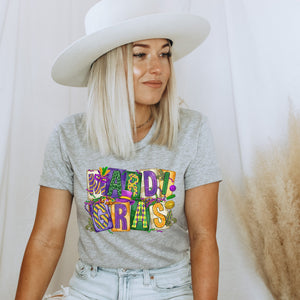 Mardi Gras Grunge T-Shirt - Trendznmore