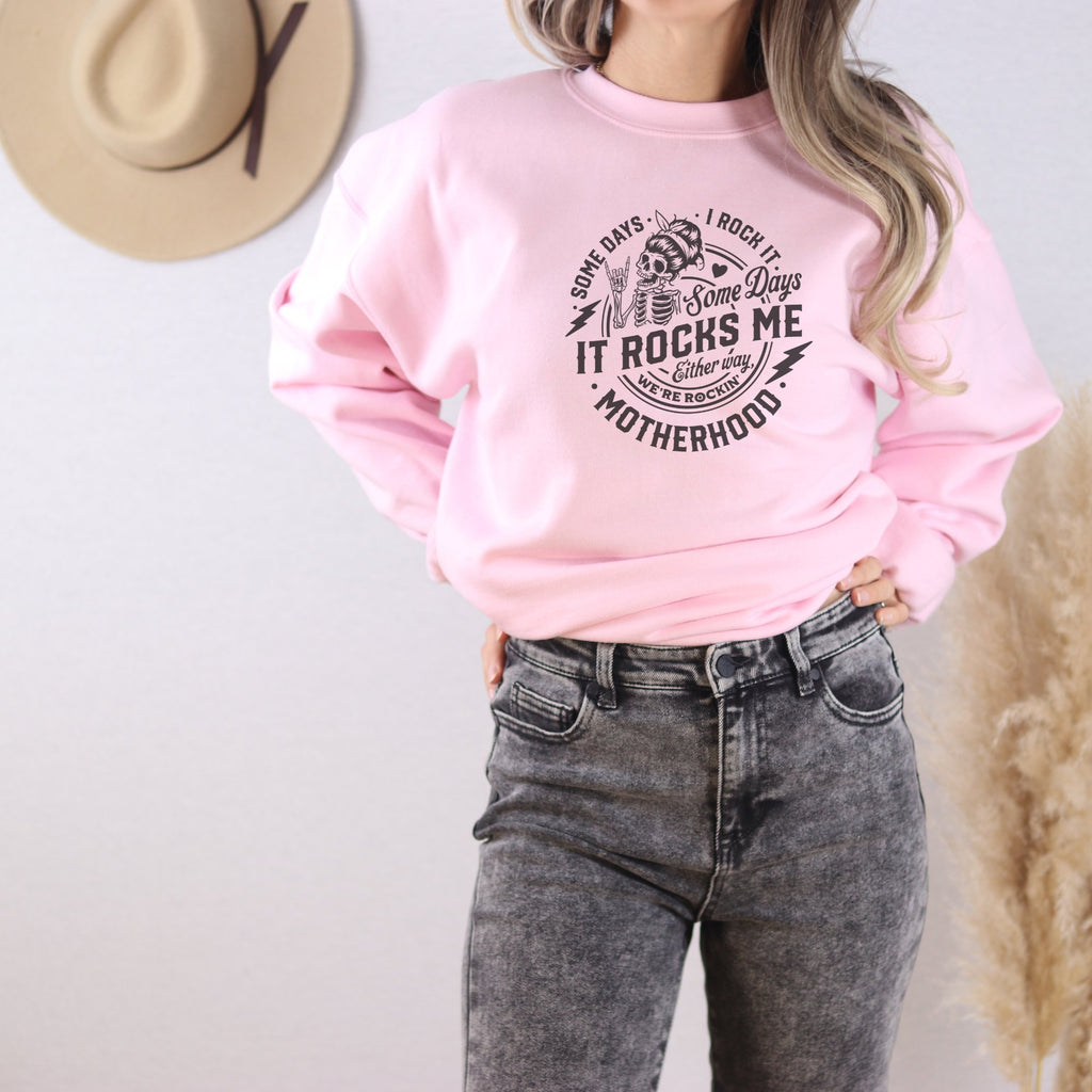 Motherhood, It Rocks Me Crewneck Sweatshirt - Trendznmore