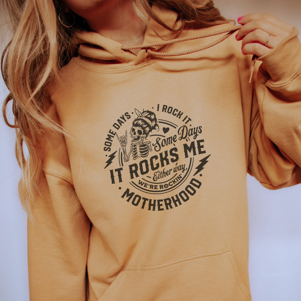 Motherhood, It Rocks Me Hoodie - Trendznmore