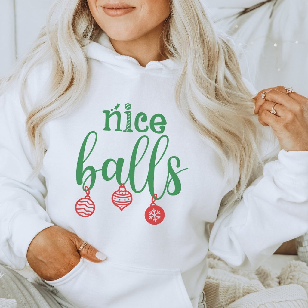 Nice Balls Christmas Hoodie - Trendznmore