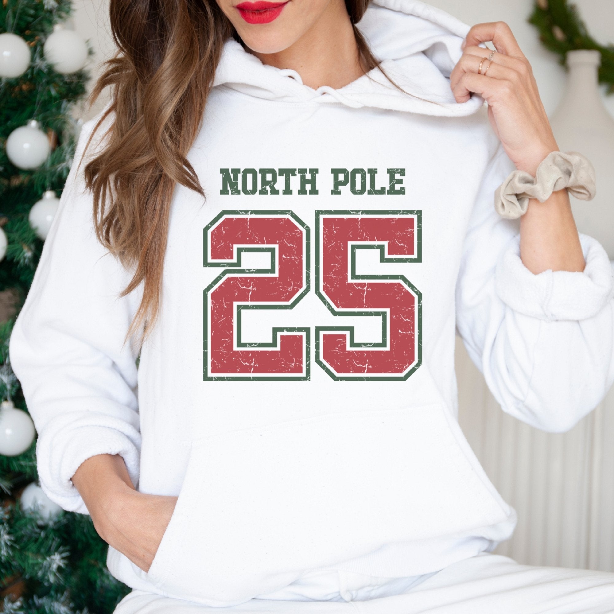 North Pole 25 Christmas Hoodie - Trendznmore