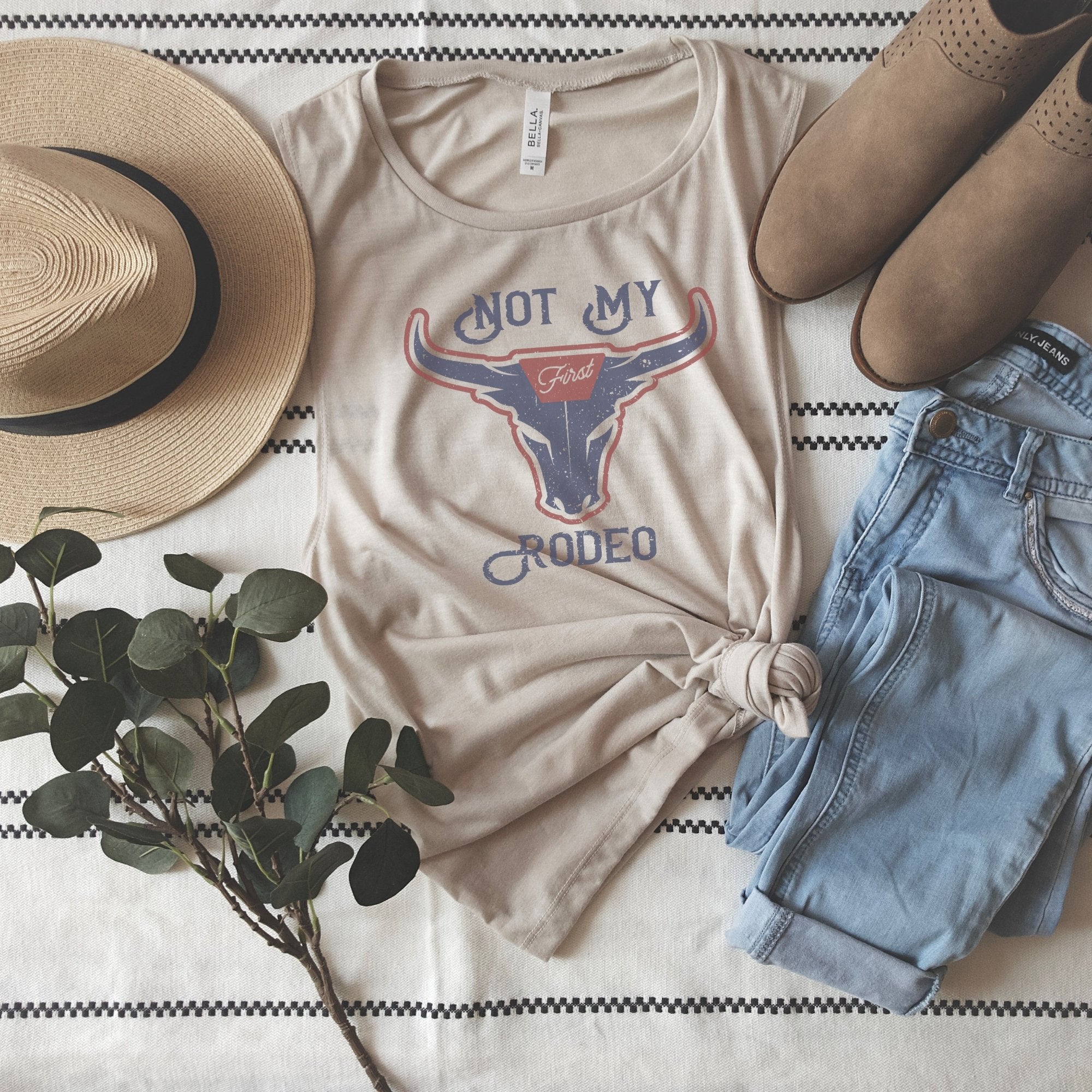 Not my First Rodeo Bella Canvas Muscle Tank Top - Trendznmore