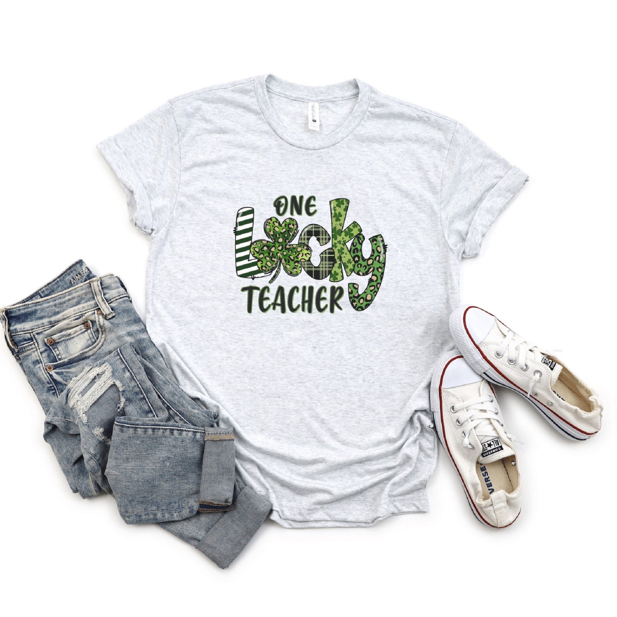One Lucky Teacher T-Shirt - Trendznmore