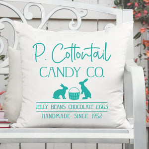 P. Cottontail Candy Co. Pillow Cover - Trendznmore