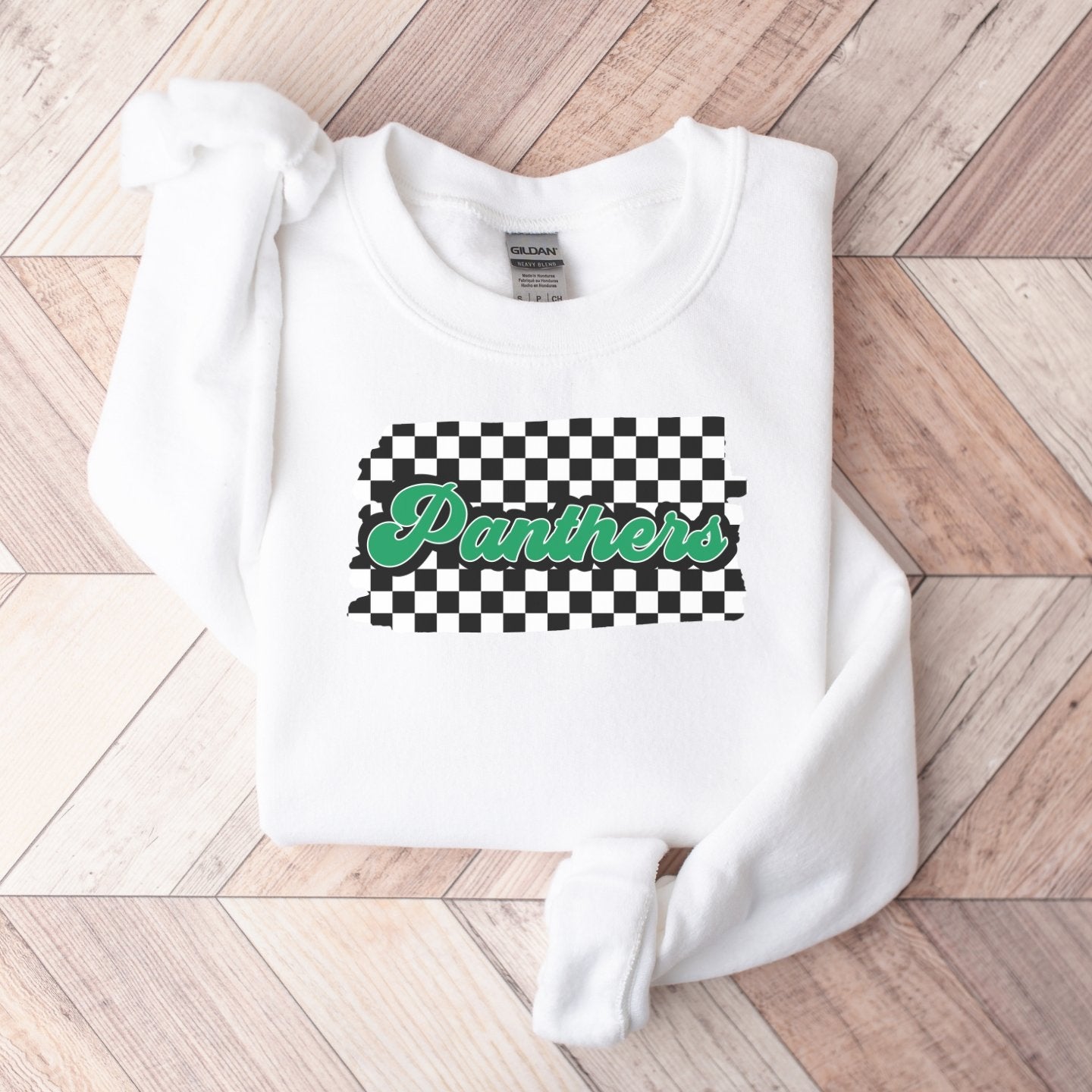 Panthers Checkered Unisex Sweatshirt - Trendznmore