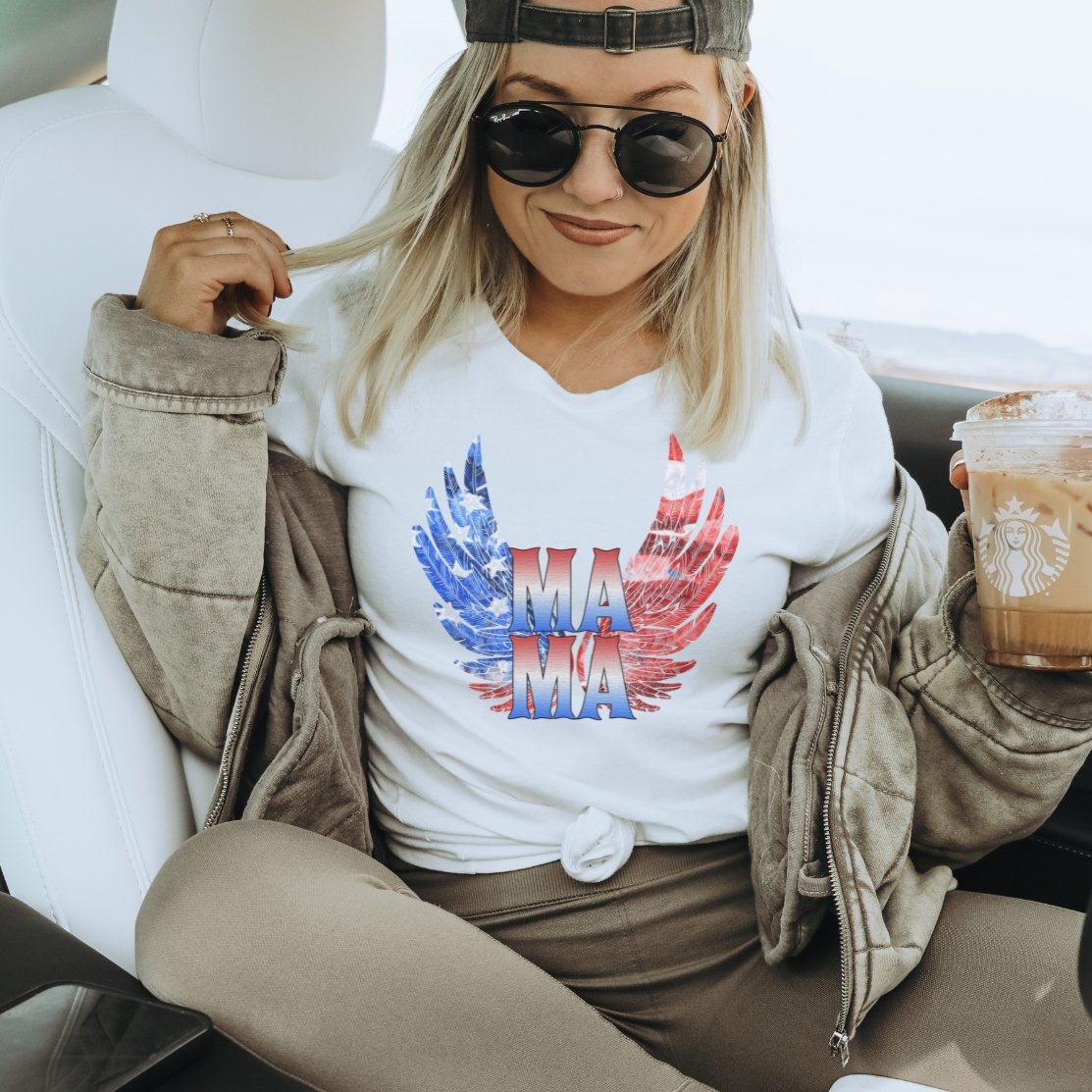 Patriotic Mama Wings T-Shirt - Trendznmore