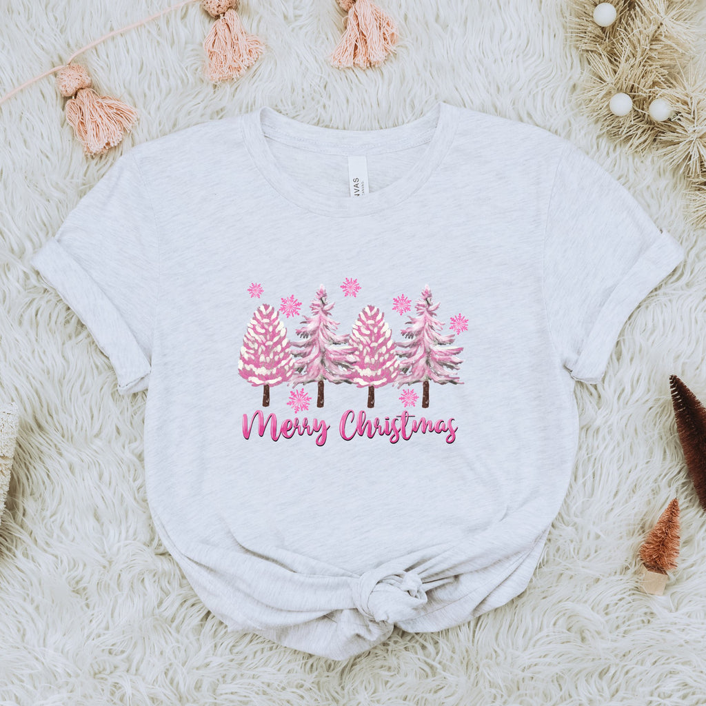 Pink Christmas Trees T-Shirt - Trendznmore