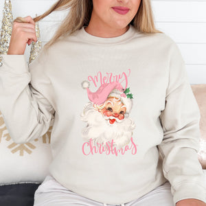 Pink Santa Christmas Sweatshirt - Trendznmore