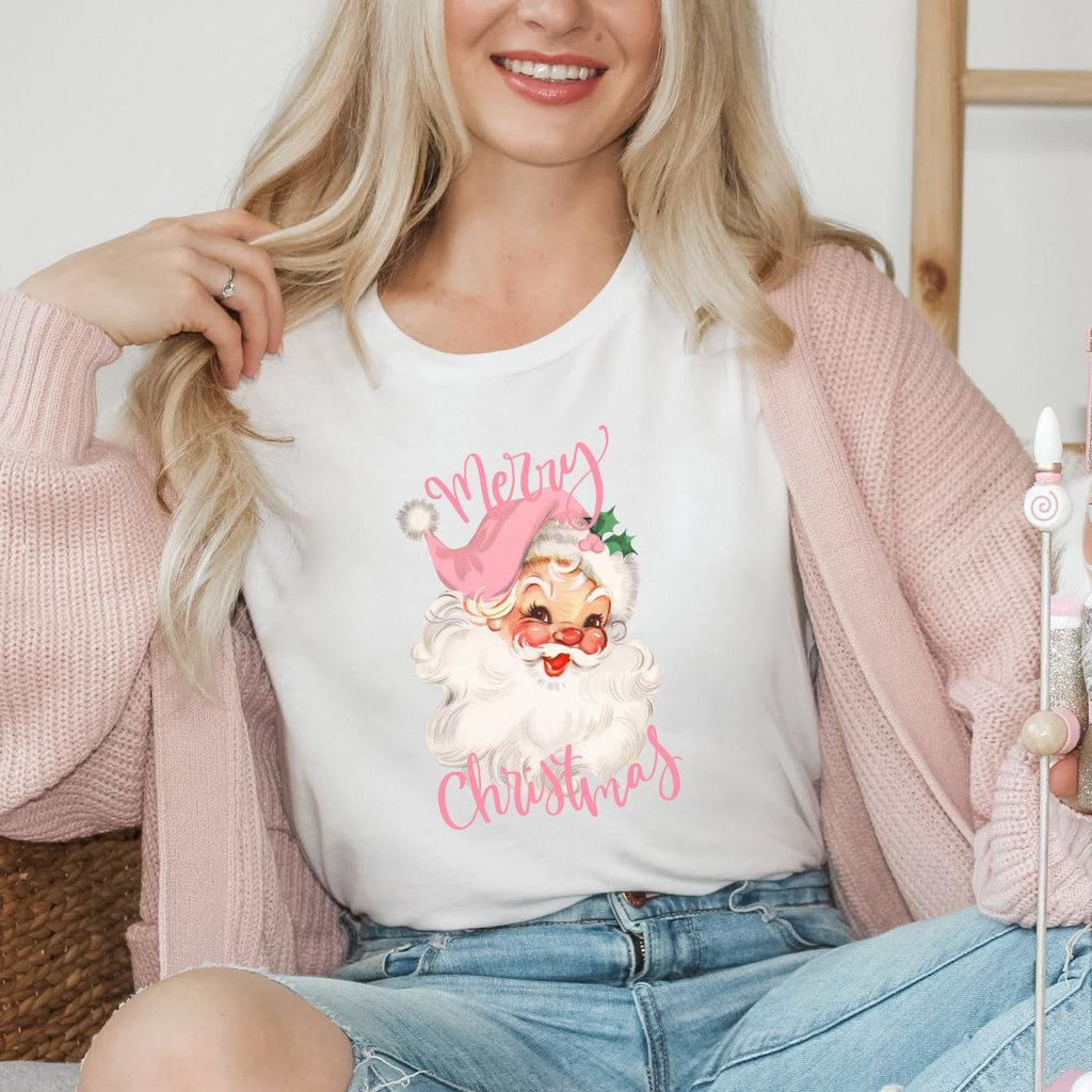 Pink Santa Christmas T-Shirt - Trendznmore