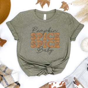 Pumpkin Spice Spice Baby Fall Graphic Tee - Trendznmore