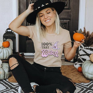 Retro 100% That Witch Halloween T-Shirt - Trendznmore
