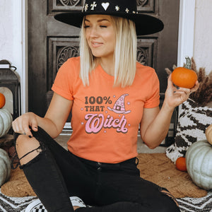 Retro 100% That Witch Halloween T-Shirt - Trendznmore