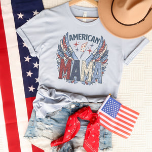 Retro American Mama Rock-n-Roll T-Shirt - Trendznmore