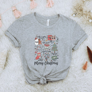 Retro Everything Christmas T-shirt - Trendznmore