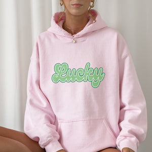 Retro Lucky St. Patrick's Day Crewneck Hoodie - Trendznmore