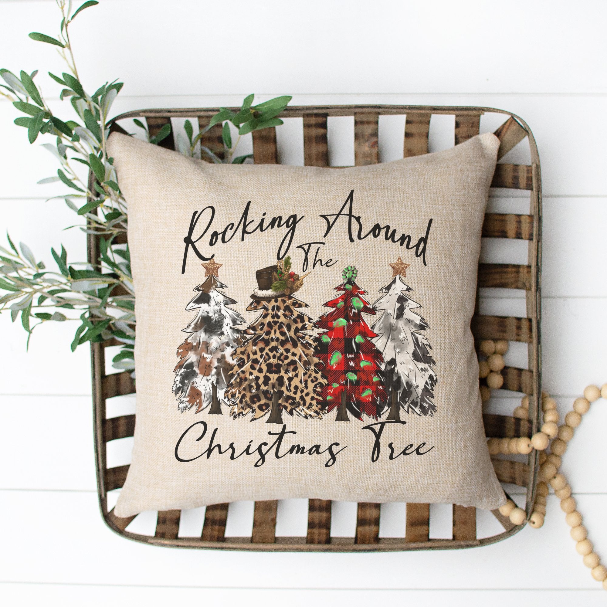 Rocking Around The Christmas Tree Christmas Pillow Cover - Trendznmore