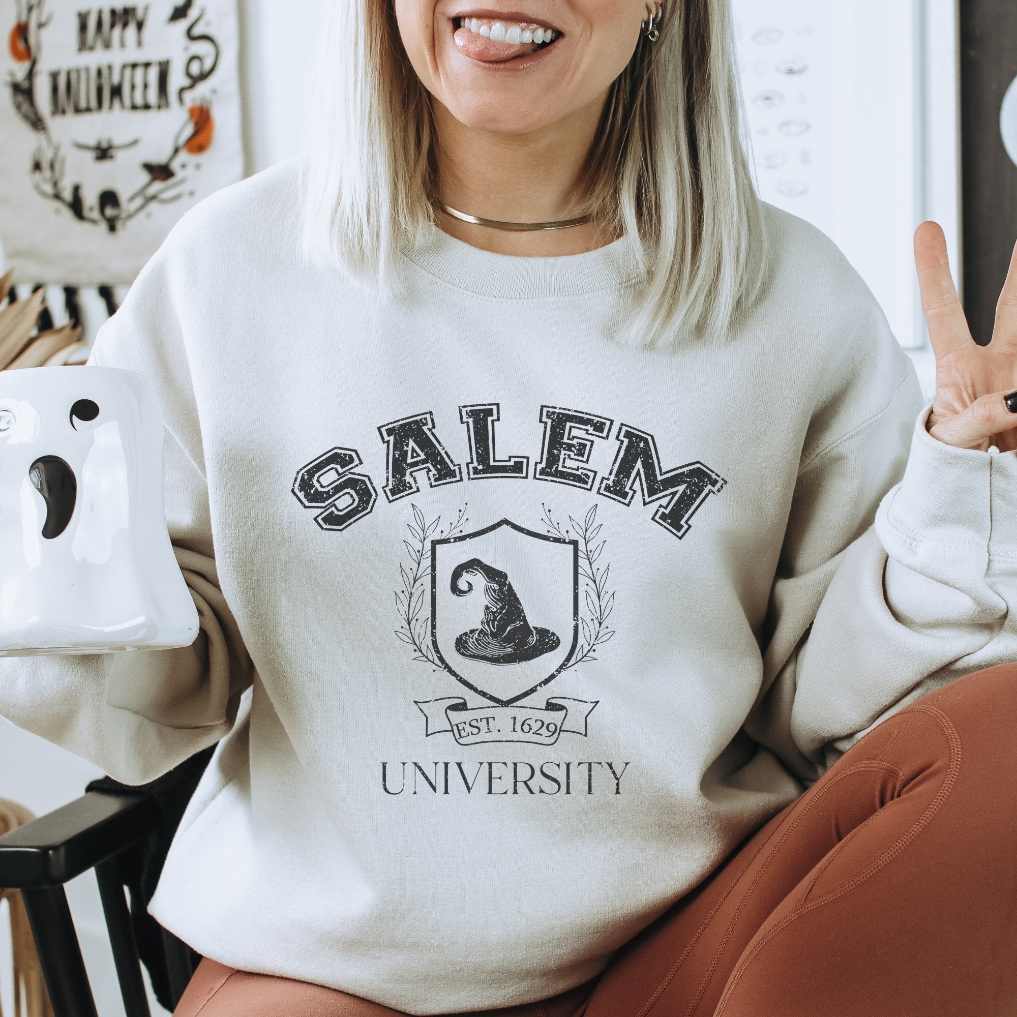 Salem University Halloween Sweatshirt - Trendznmore