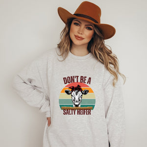 Salty Heifer Crewneck Sweatshirt - Trendznmore