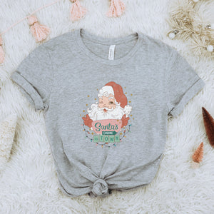 Santa's coming to town Christmas T-shirt - Trendznmore