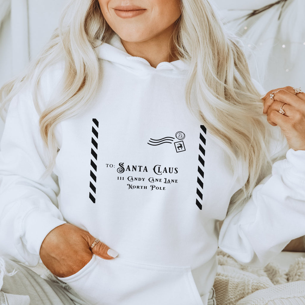 Santa's Envelope Christmas hoodie - Trendznmore