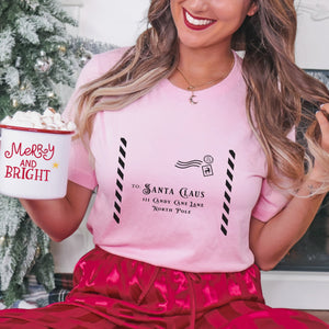 Santa's Envelope Christmas T-shirt - Trendznmore