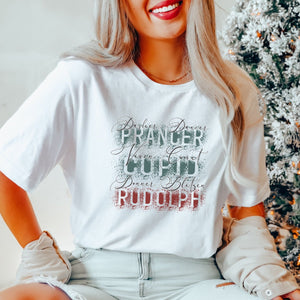 Santa's Reindeer Christmas T-Shirt - Trendznmore